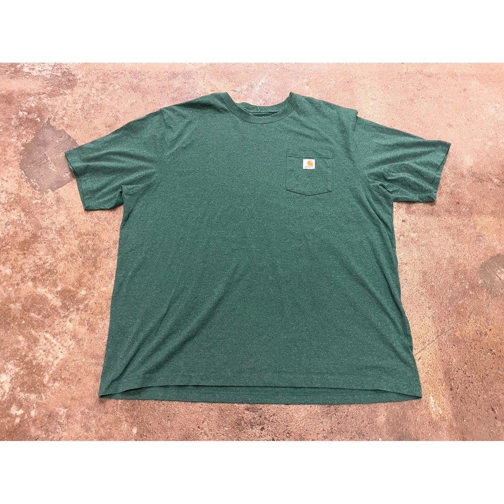 Carhartt Loose Fit T Shirt Mens 2XL North Woods Heather Cotton Short Sleeve Work